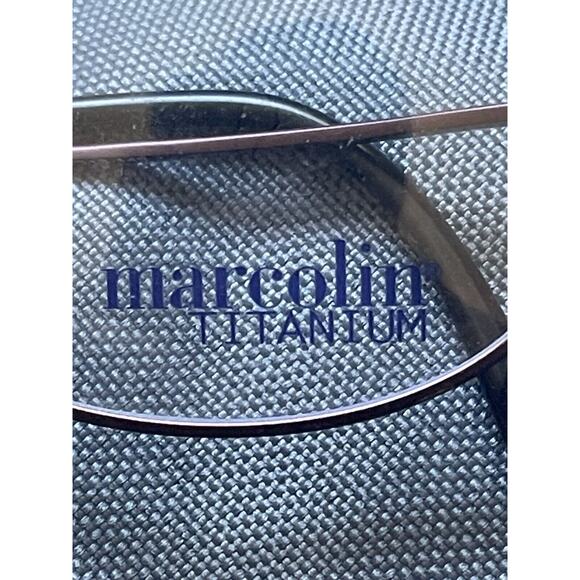 RARE NEW MARCOLIN 2033 EYEGLASS FRAME FULL-RIM CAT EYE TITANIUM RETRO PURPLE - Picture 8 of 8